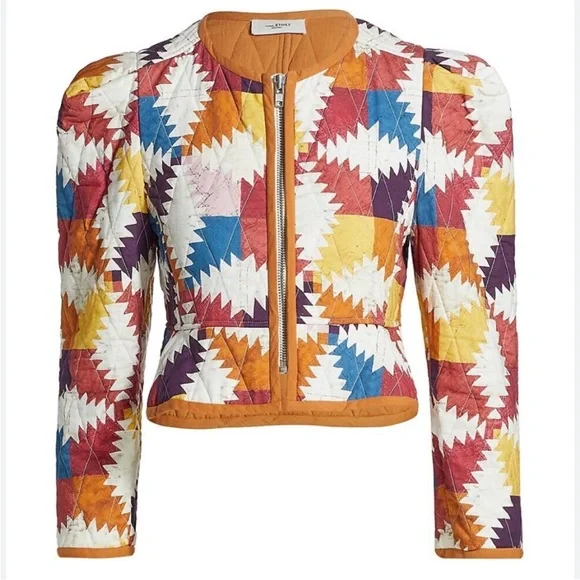 Isabel Marant Etoile Hafileal Quilt Quilted Jacket in Yellow - Picture 4 of 12